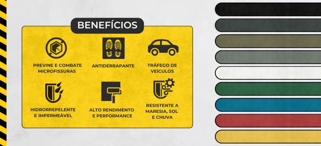 Benefícios Tinta Solução Piso Premium · Decor Colors